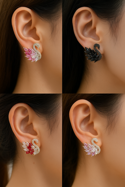 Dilove Kristal Taşlı Çiçek Kadın Küpe – Moda ve Hediyelik Aksesuar